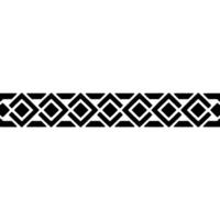 Geometric Border, Repeating Diamond Pattern, Minimalist, Line vector