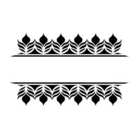 Intricate Floral Border, Elegant , Minimalist Layout vector
