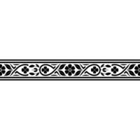 Elegant Floral Border, Vintage , Decorative Element, alternate version 146 vector