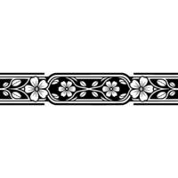 Elegant Floral Border, Vintage , Decorative Element - Subtle vector