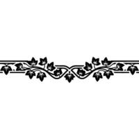 Elegant Ivy Border, Vintage Decorative Element vector
