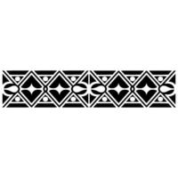 Geometric Tribal Border, Minimalist, alternate version 4 vector