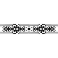 Elegant Floral Border, Vintage , Decorative Element, alternate version 159 vector