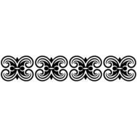 Intricate Celtic Border, Elegant Ornamentation, Vintage, Swirl vector