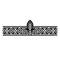 Art Deco Botanical Border, Geometric vector