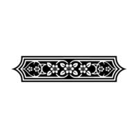 Elegant Floral Border, Vintage , Decorative Element, alternate version 169 vector