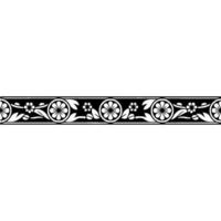 Elegant Floral Border, Vintage , Decorative Element, alternate version 171 vector