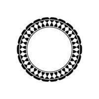 Geometric Tribal Circle Frame, Minimalist, Decorative vector