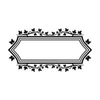 Elegant Botanical Frame, Vintage Element, Ivy vector
