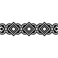 Geometric Border, Art Deco Pattern, Minimalist - Diamond vector