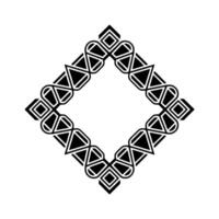 Geometric Diamond Frame, Minimalist , Modern Pattern vector