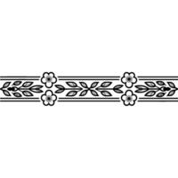 Elegant Floral Border, Vintage , Decorative Element, alternate version 180 vector