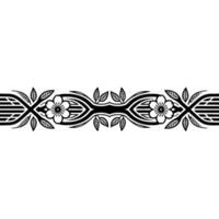 Elegant Floral Border, Vintage Style, Decorative Element, Ornate vector