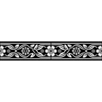 Elegant Floral Border, Vintage , Decorative Element, alternate version 191 vector