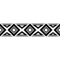 Geometric Tribal Border, Minimalist, alternate version 6 vector