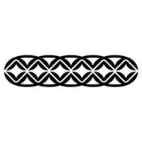 Abstract Geometric Border, Minimalist Pattern, Circular Motif vector