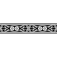 Intricate Art Nouveau Border, Elegant Decorative Element vector