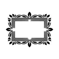 Elegant Black Gold Frame, Vintage Element vector