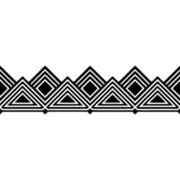 Geometric Deco Border Stylized Diamond Triangle Pattern vector