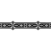 Art Nouveau Decorative Border, Elegant Line Art vector