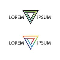 Bright Spectrum Triangle Icon Design with Prismatic Light Illustration vector