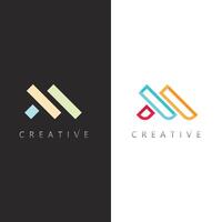 Creative M Initial Logo Design with Elegant Style for Premium Brand Identity vector