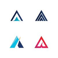 Rainbow Colored Prismatic Triangle Logo for Creative Corporate Design vector