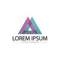 Inspired Triangle Prism Logo Design with Modern Gradient Color Scheme vector