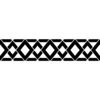 Geometric Border, Black White, Repeating Pattern, Minimalist vector
