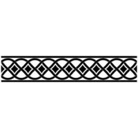 Intricate Celtic Border, Elegant Woven Pattern, Weaving vector