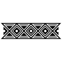 Geometric Tribal Border, Minimalist, alternate version 10 vector