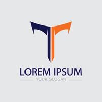letter T logo identity image and font T design graphic vector