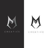 Simple and Clean M Monogram Logo for Tech Startups and Digital Agencies vector
