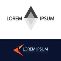 Futuristic Prismatic Triangle Shape Logo with Abstract Geometric Style vector
