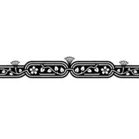 Elegant Floral Border, Vintage , Decorative Element, alternate version 207 vector