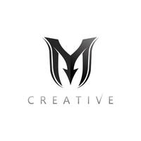 Elegant and Bold M Shape Logo for Exclusive Corporate and Business Identity vector