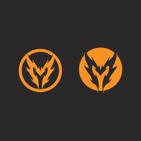 Flat Design M Logo with Bold Edges and Vibrant Colors for Modern Use vector