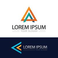 Minimalist Triangle Logo with Colorful Prismatic Elements for Digital Branding vector