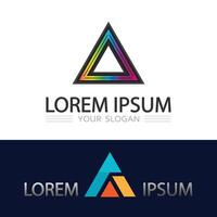 Abstract Prismatic Triangle Symbol for Innovative Business Logo Design vector