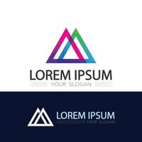 Creative Triangle Logo with Prismatic Light Effects for Tech Branding Identity vector