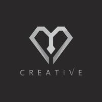 Double M Monogram Logo with Sleek Style for Premium Business Identity vector