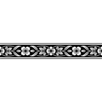 Elegant Floral Border, Vintage , Decorative Element, alternate version 211 vector