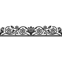 Elegant Floral Border, Vintage , Decorative Element, alternate version 213 vector