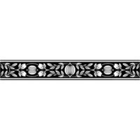Elegant Botanical Border, Vintage Style, alternate version 10 vector