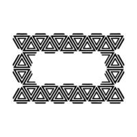 Geometric Deco Frame, Minimalist Pattern, Abstract vector