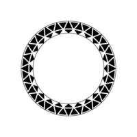 Geometric Circle Frame, Minimalist , Modern Pattern, Triangle vector