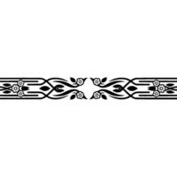 Elegant Floral Border, Vintage Element - Intricate vector
