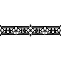 Elegant Floral Border, Vintage , Decorative Element, alternate version 221 vector