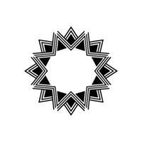 Geometric Starburst, Minimalist Black White, Geometry vector