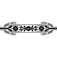 Elegant Floral Border, Vintage , Decorative Element, alternate version 224 vector